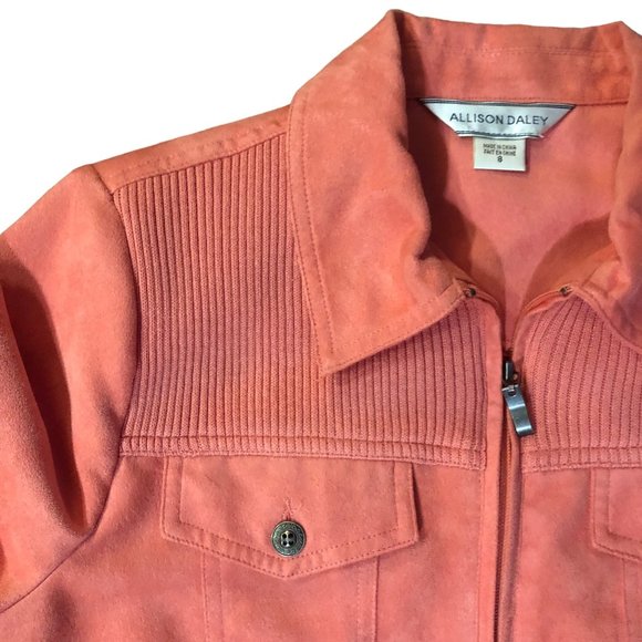 Allison Daley Jacket Womens 8 Used Zip Front - Picture 8 of 14